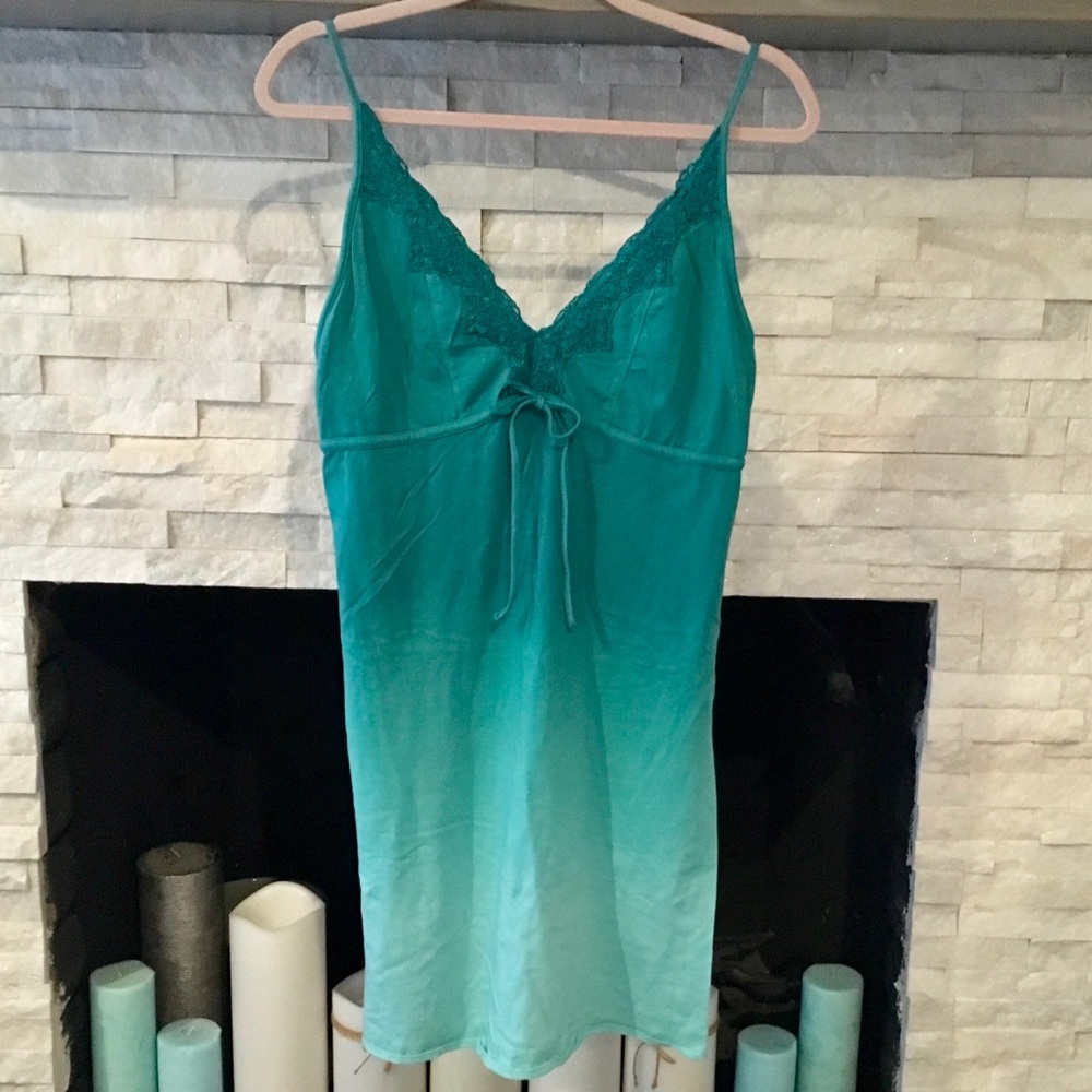NWOT Victoria's Secret Moda International Bra Top Dress - teal gradient